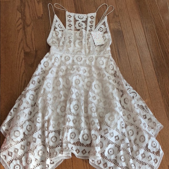 Sold!!!NWT Free People Just Like Honey Lace Dress - Picture 4 of 5